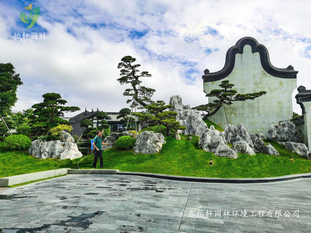 珠海橫琴島香洲埠別墅小區綠化養護