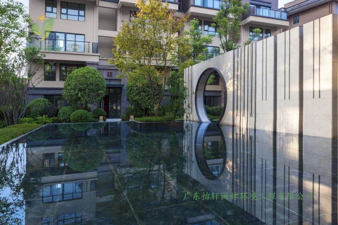 遂寧·正黃金域央墅小區綠化工程實景圖