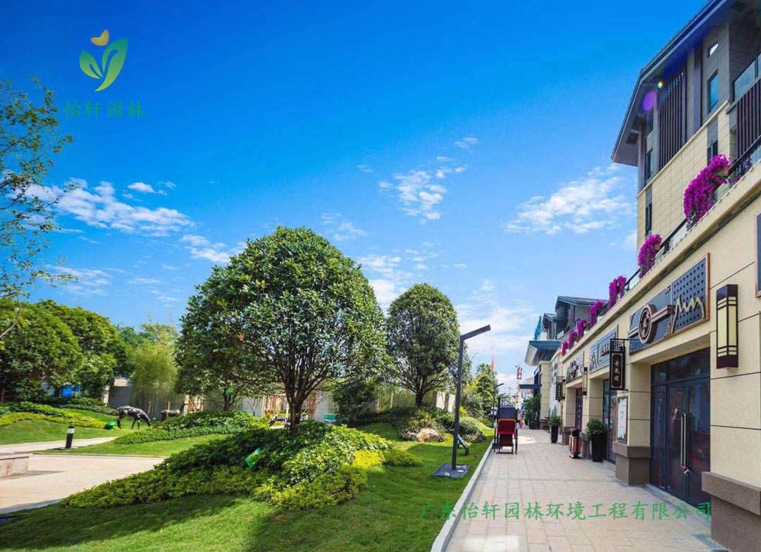 桂林碧桂園?漓江公館小區綠化工程實景圖