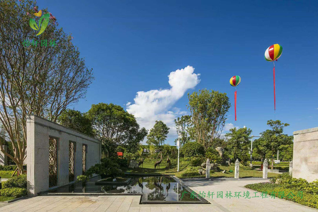 桂林碧桂園?漓江公館小區綠化工程實景圖