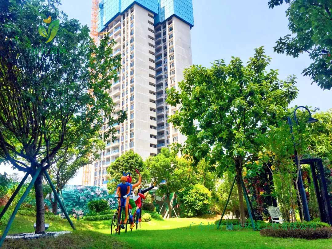 桂林碧桂園?漓江公館小區綠化工程實景圖