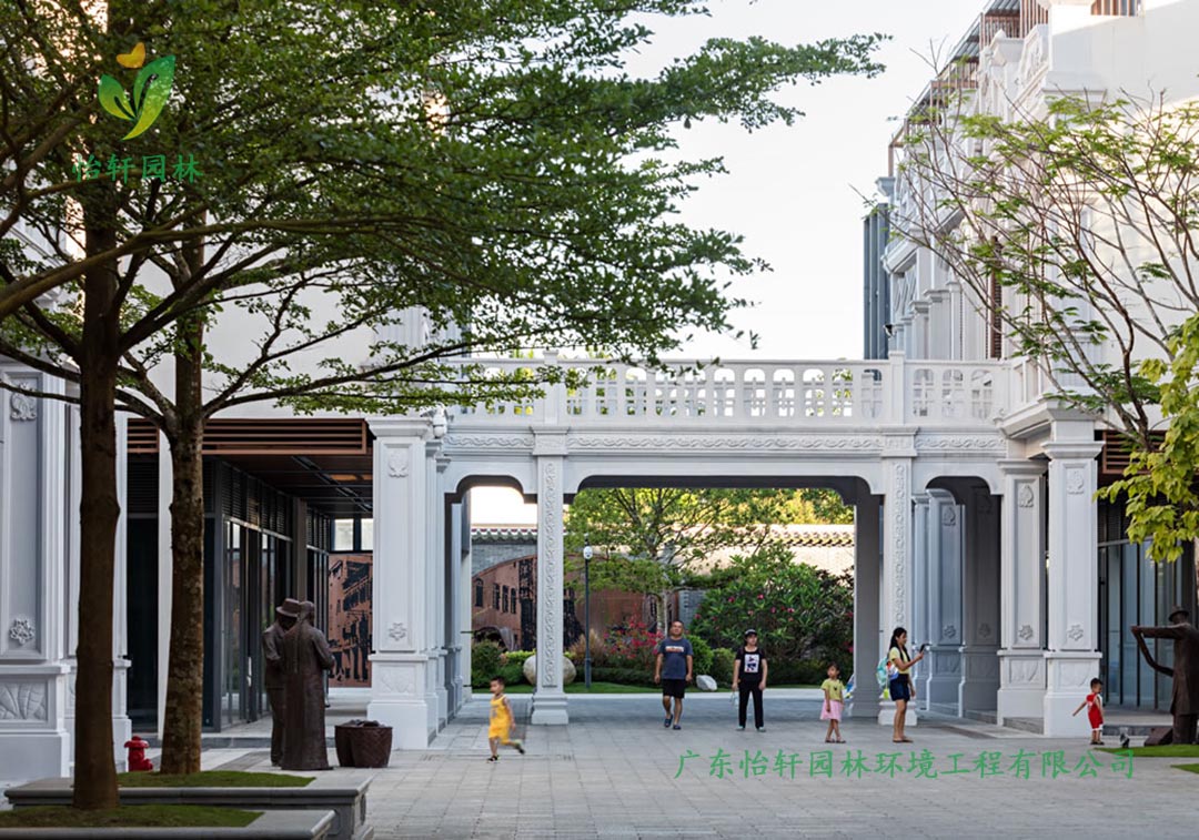 文昌南洋美麗匯商業街綠化工程實景圖