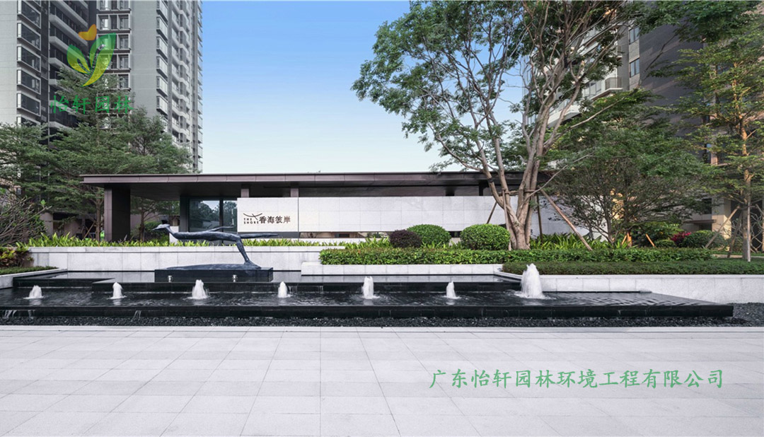 南沙時代·香海彼岸小區綠化景觀設計實景圖