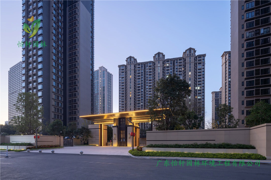 南沙時代·香海彼岸小區綠化景觀設計實景圖