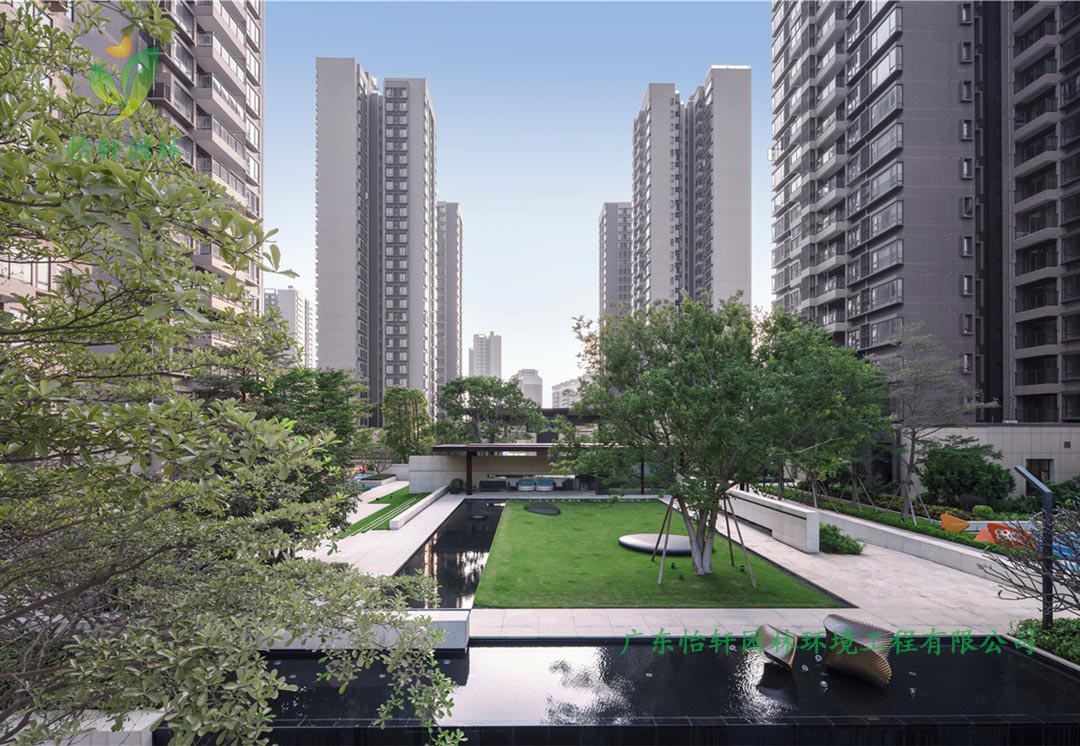 南沙時代·香海彼岸小區綠化景觀設計實景圖