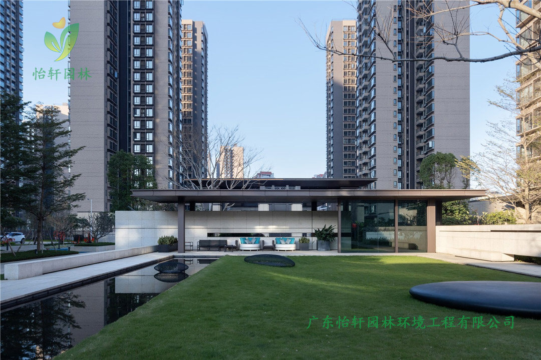 南沙時代·香海彼岸小區綠化景觀設計實景圖