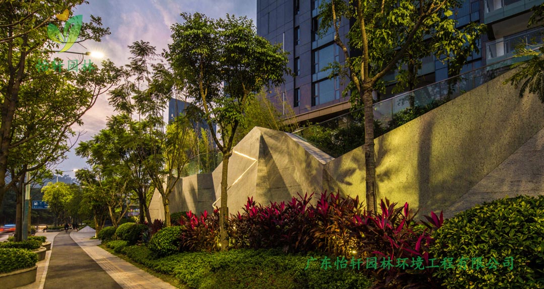 怡軒園林深圳博林天瑞小區綠化景觀設計實景圖