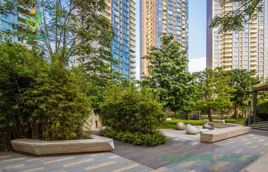 怡軒園林深圳博林天瑞小區綠化景觀設計實景圖