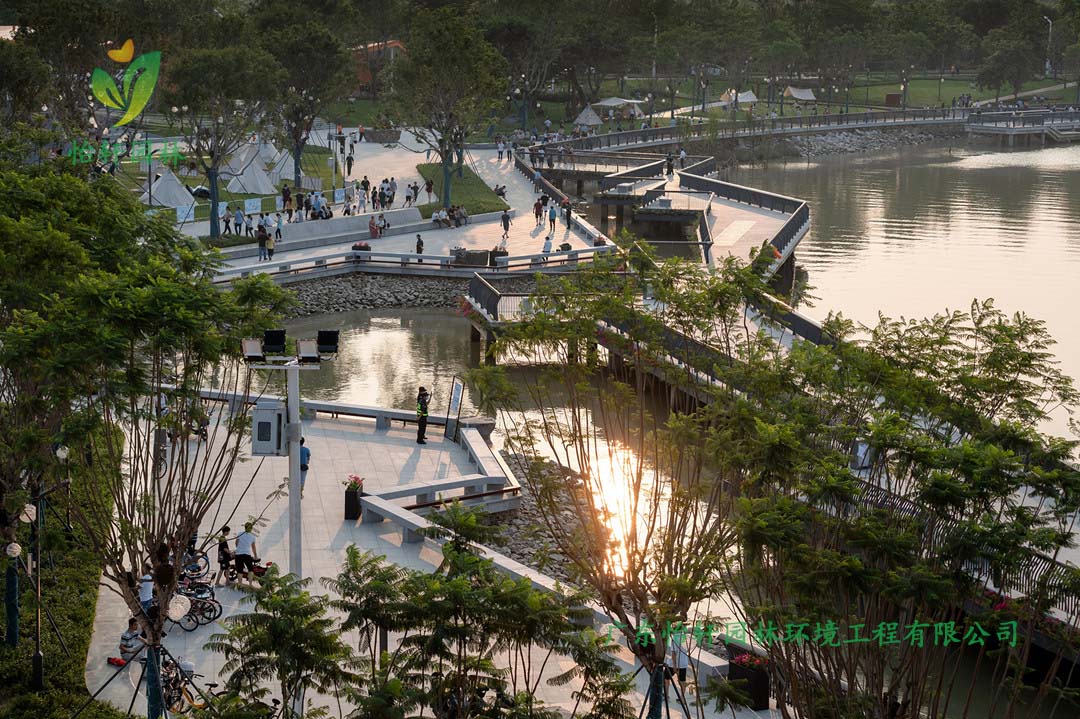 東莞龍灣生態濕地公園綠化景觀設計實景圖