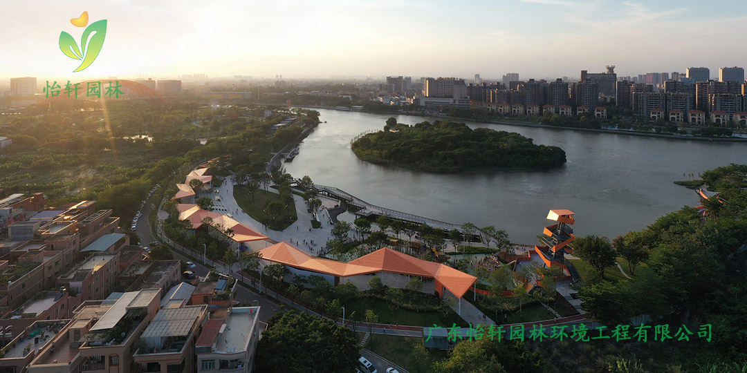 東莞龍灣生態濕地公園綠化景觀設計實景圖