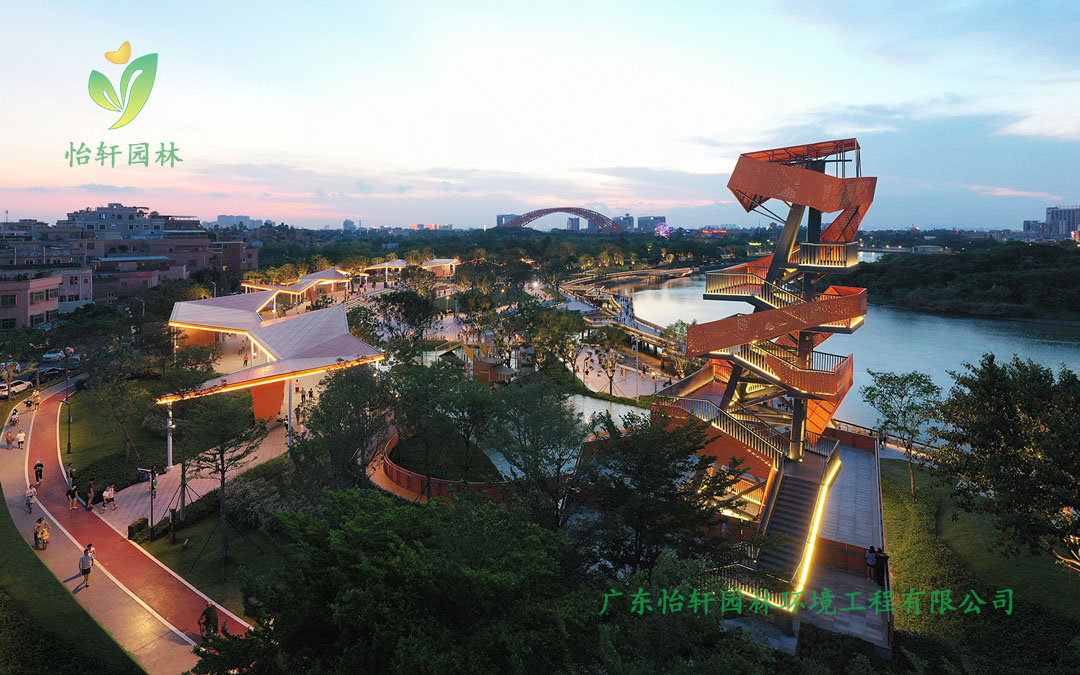 東莞龍灣生態濕地公園綠化景觀設計實景圖