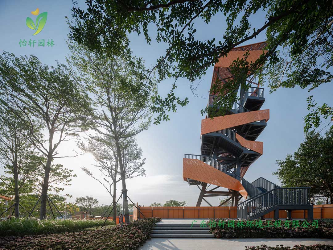 東莞龍灣生態濕地公園綠化景觀設計實景圖