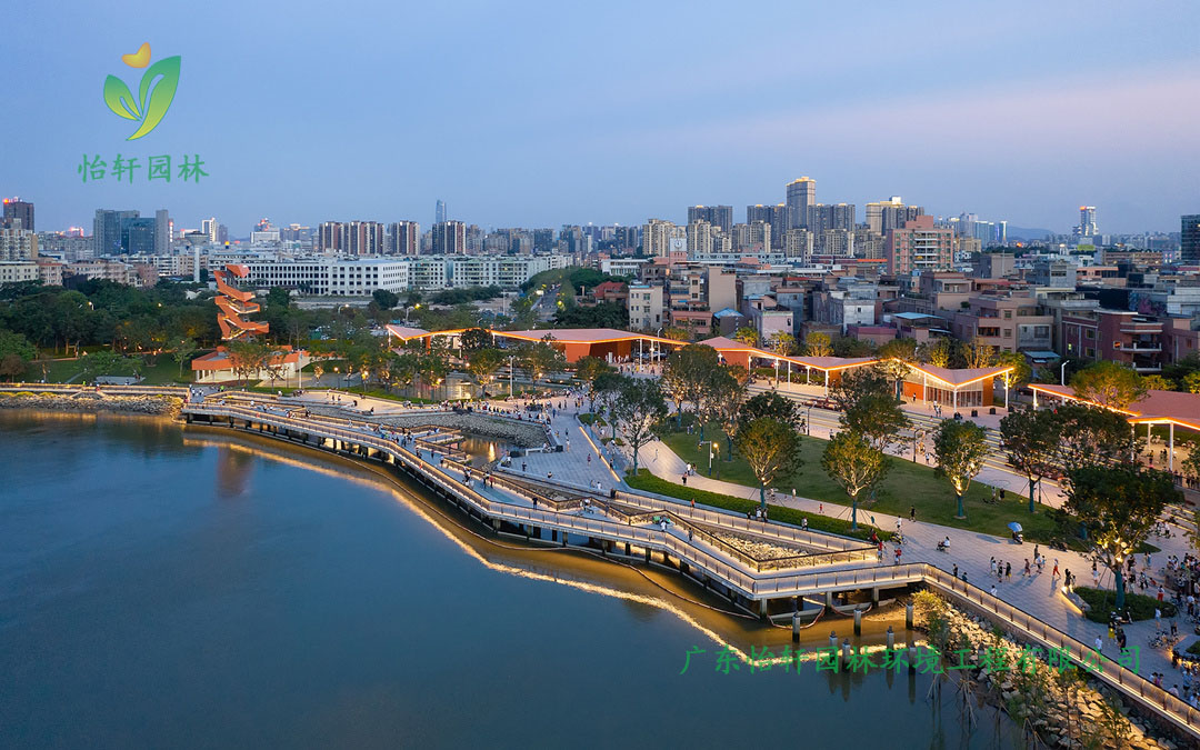 東莞龍灣生態濕地公園綠化景觀設計實景圖