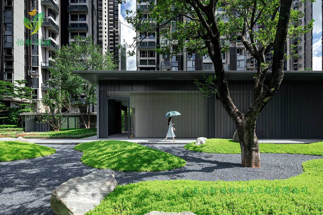 保利廣鋼225地塊住宅區綠化工程施工改造實景圖