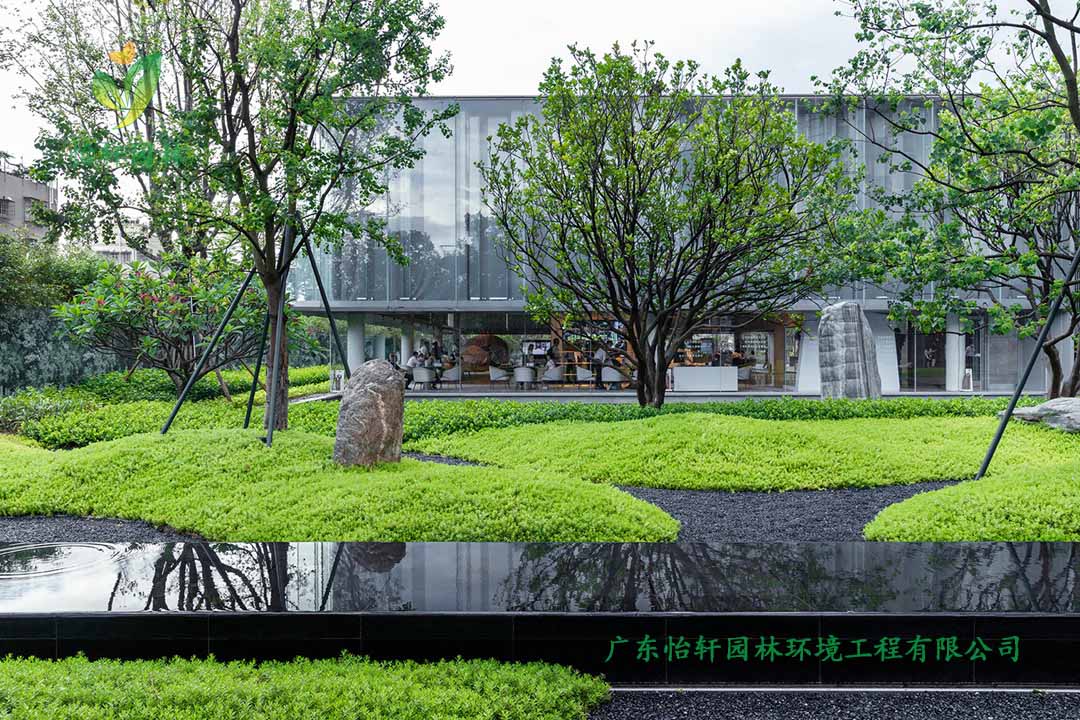 保利廣鋼225地塊住宅區綠化工程施工改造實景圖
