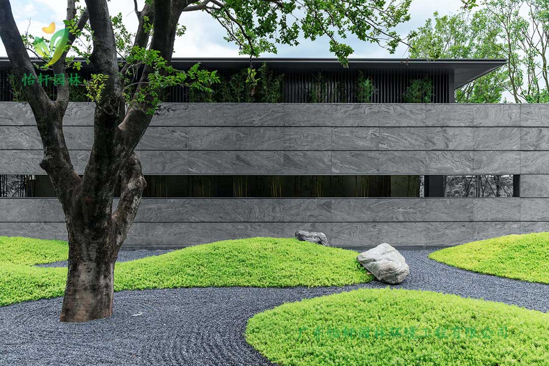 保利廣鋼225地塊住宅區綠化工程施工改造實景圖