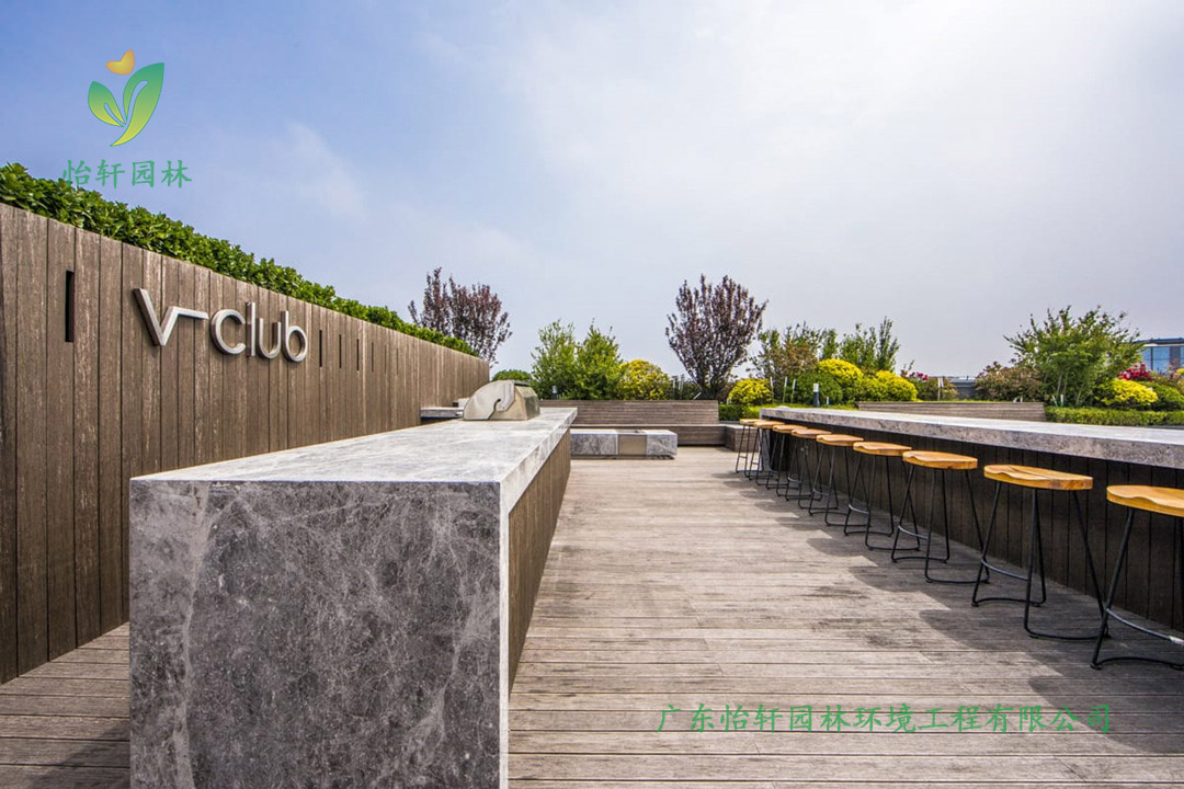 萬科地產深圳總部屋頂花園綠化工程設計改造實景圖