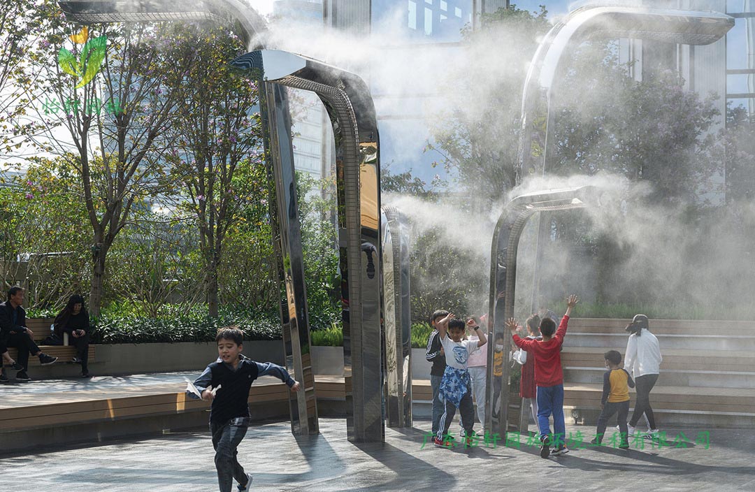 深圳萬象天地商業街花園綠化工程實景圖