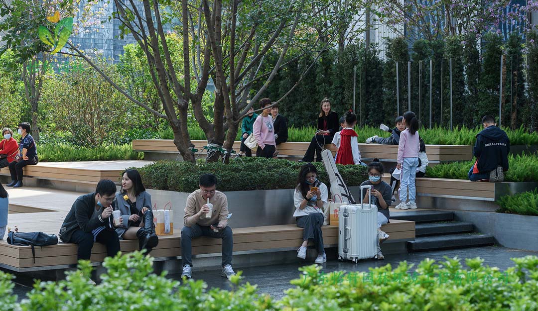 深圳萬象天地商業街花園綠化工程實景圖