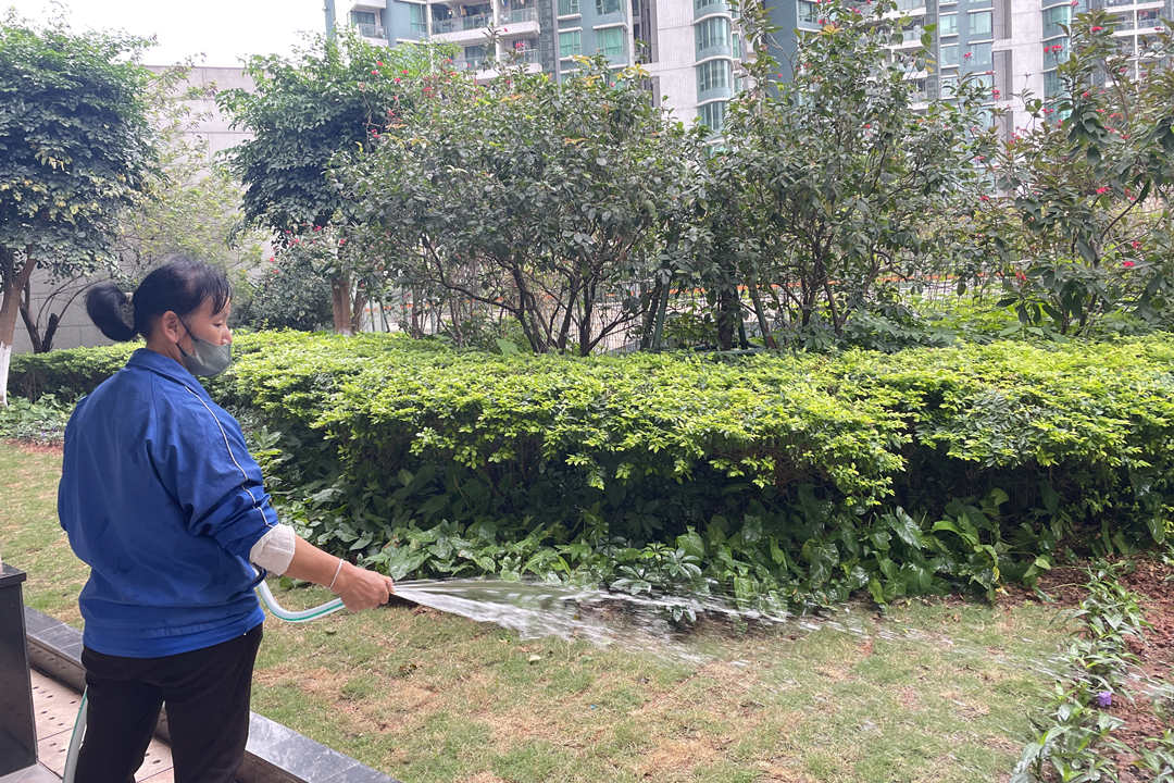 小區綠化養護澆水